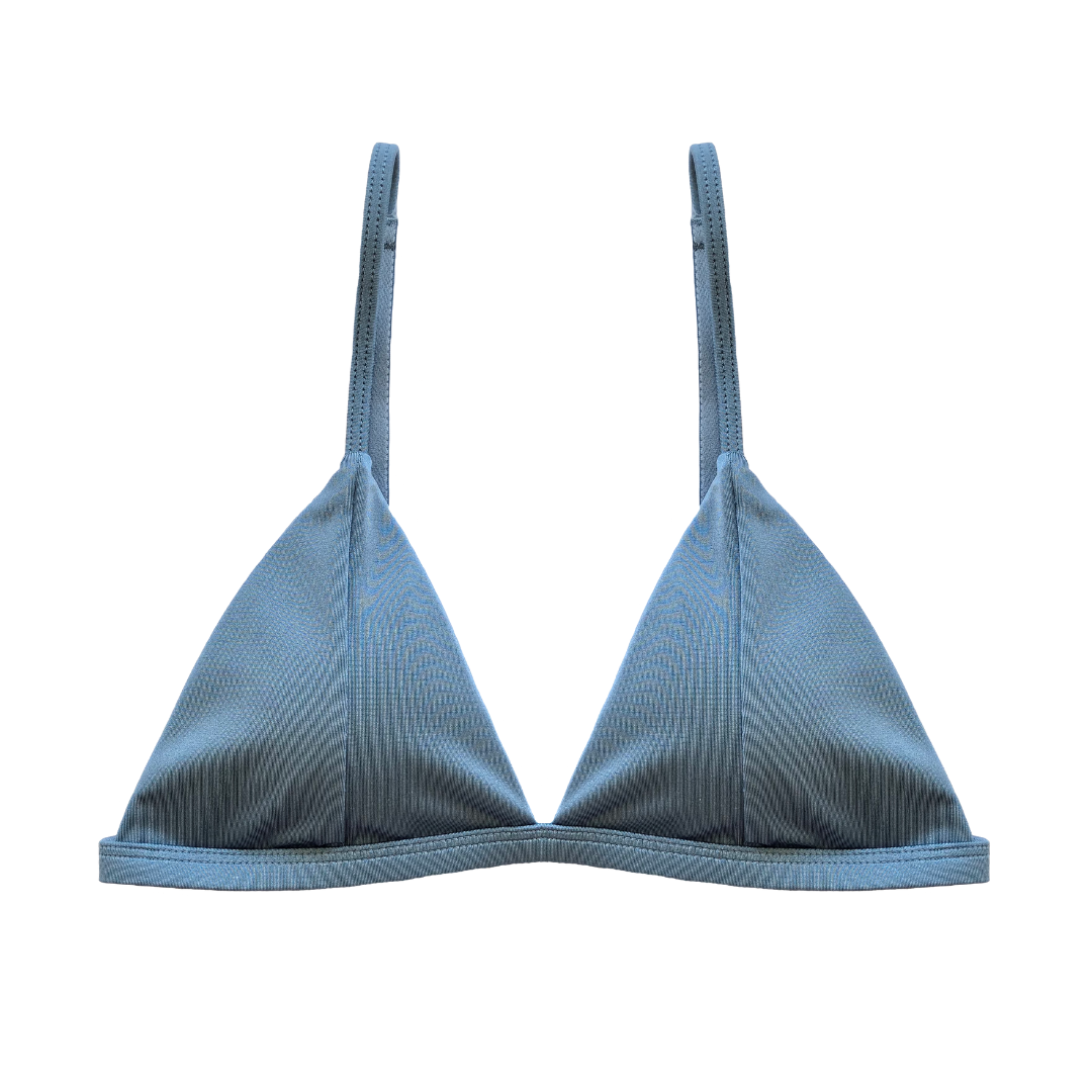 The Nina Bralet Top in Smokey Blue