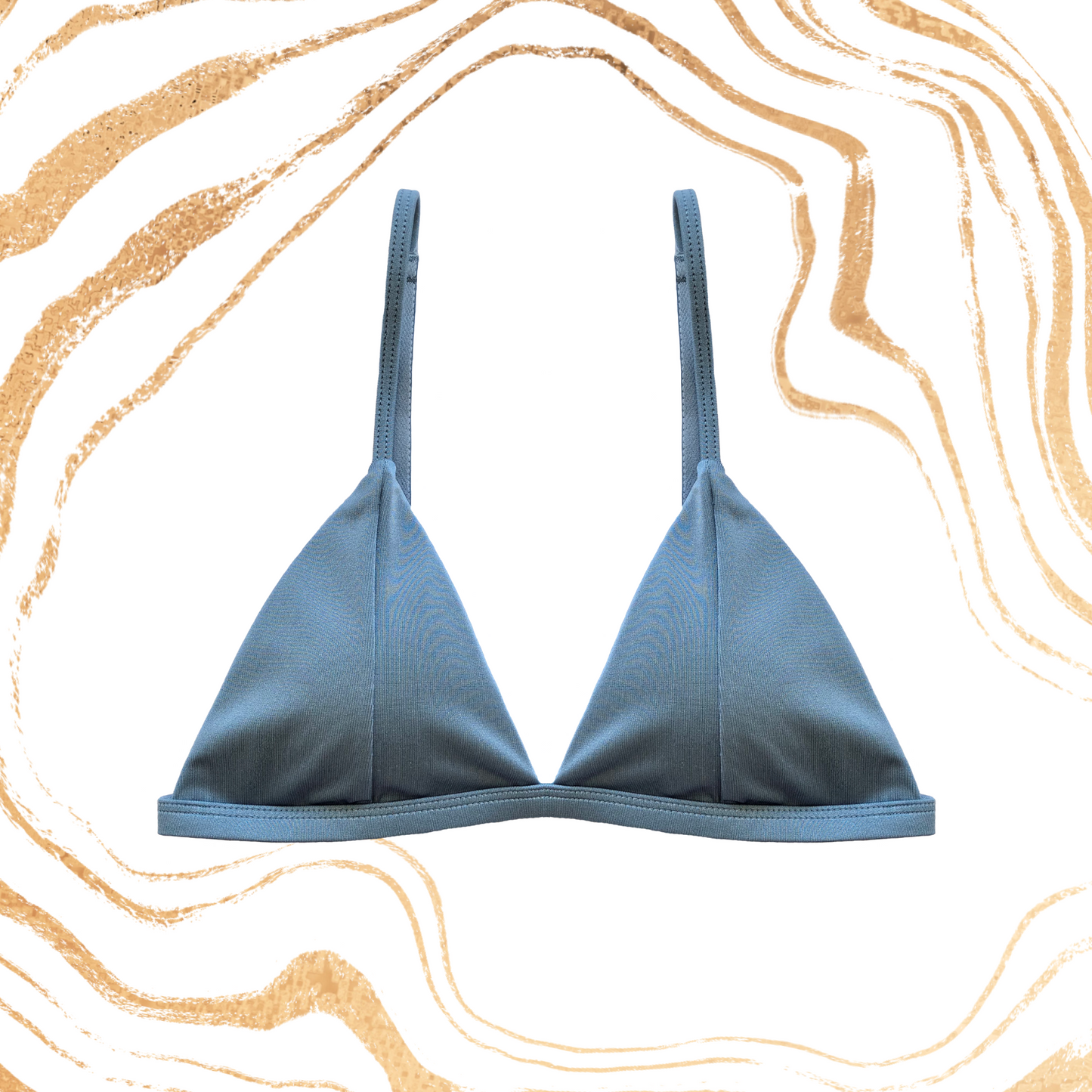 The Nina Bralet Top in Smokey Blue